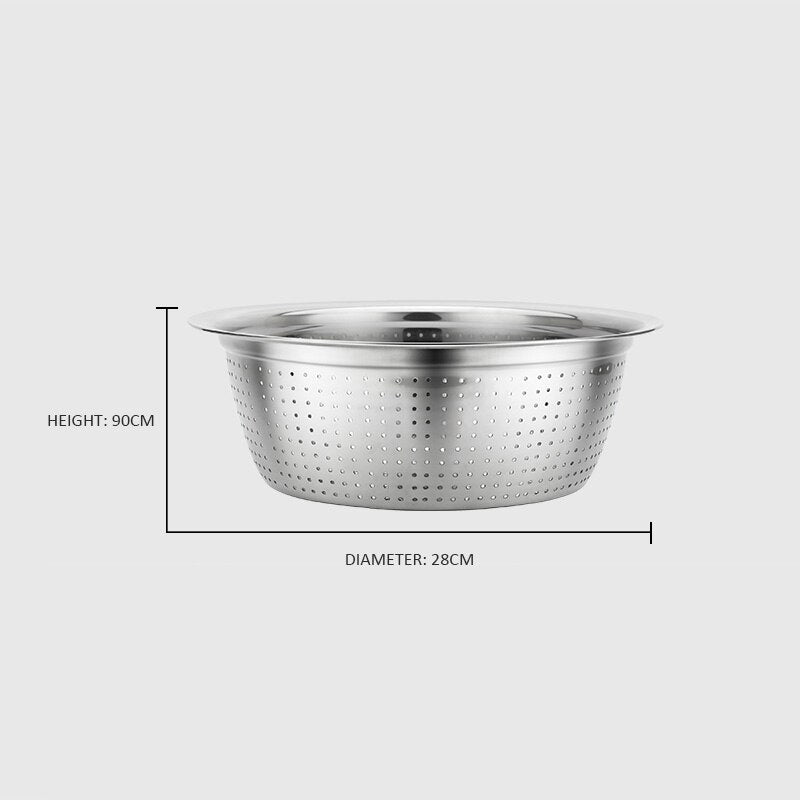 Pro Vegetable Washing Colander Stainless Steel Mesh Colander Three Sizes Over Sink Premier Fruit Wash Bowl Houseware - Provence Home Living Store