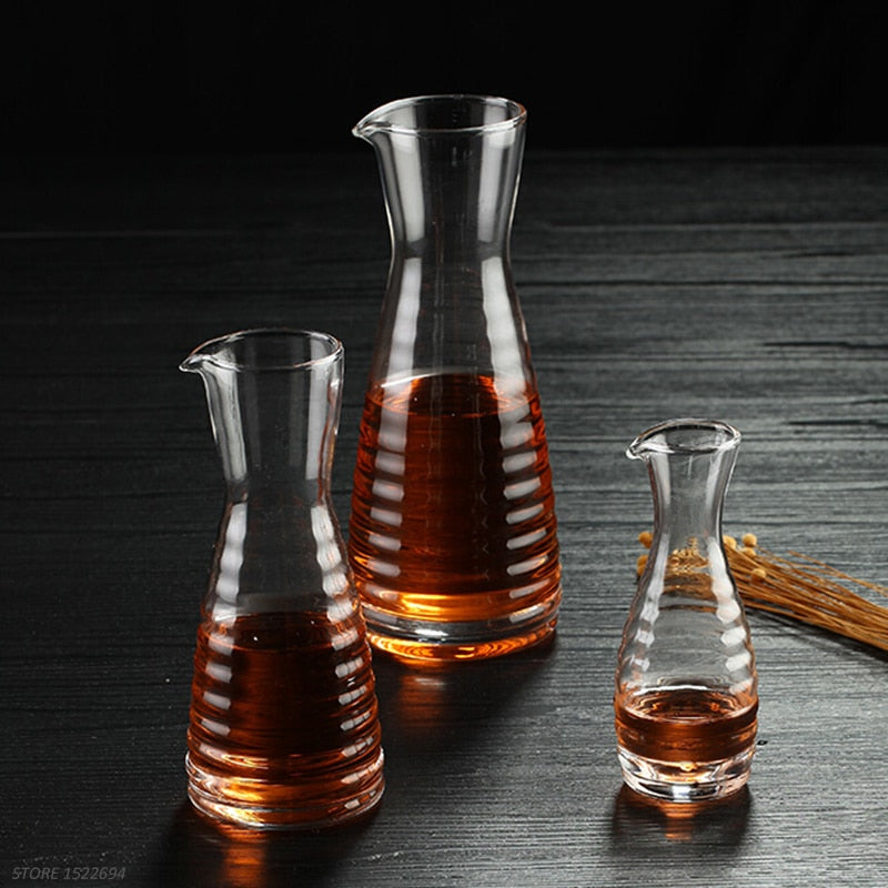 Home Individual Wine Decanter Mini Wine Carafe Premium Glass Wine Serving Carafe Multiple Beverage Juice Jar 125ML 280ML 500ML - Provence Home Living Store