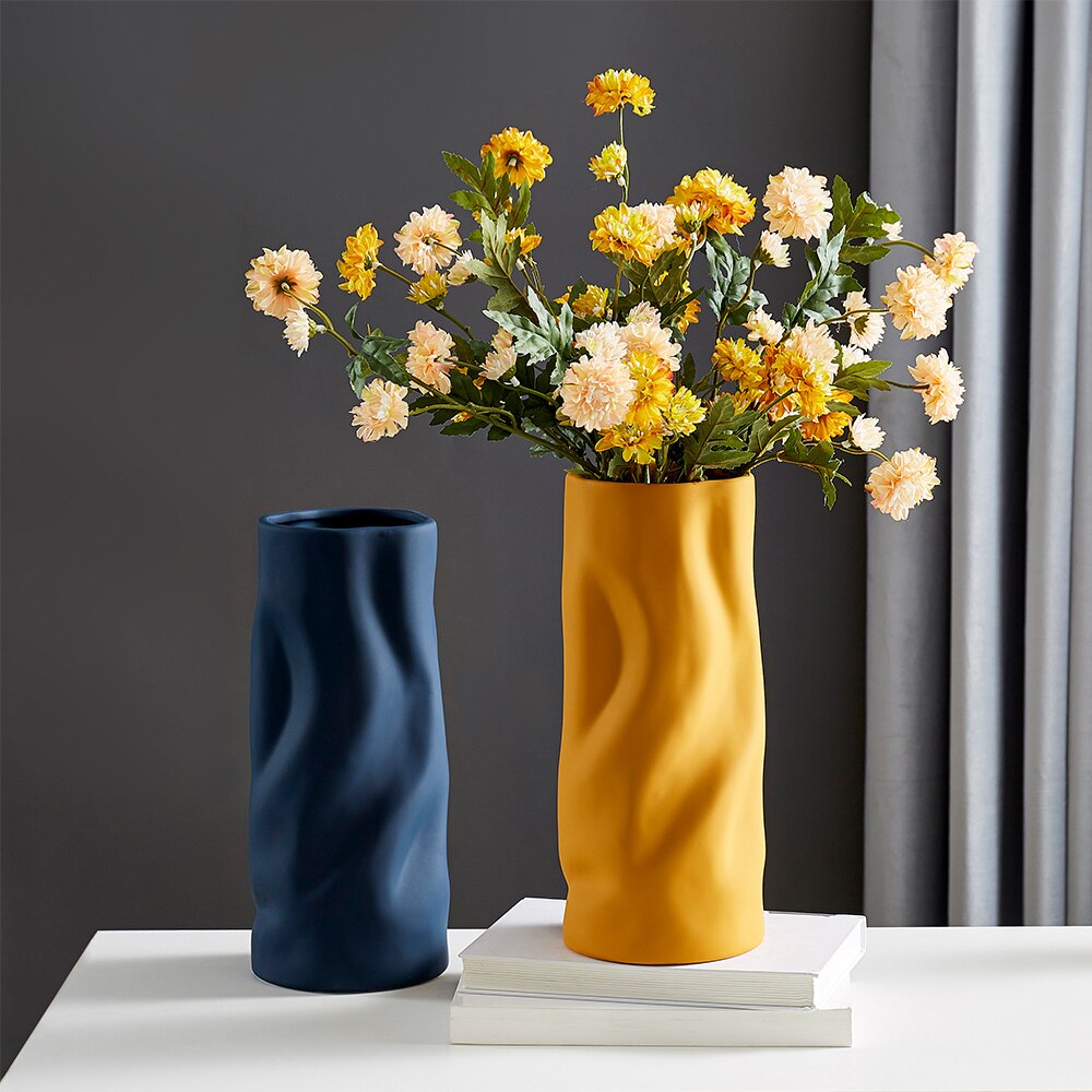 Ceramic Vase Nordic Decoration Home Vases for Flowers Living Room Decoration Flowers Vase for Flower Arrangement Gifts - Provence Home Living Store