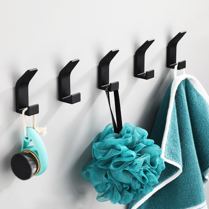 Self-adhesive clothes bag hanger hook kitchen storage towel hook for bathroom bath accessories modern wall hanger hook door hook - Provence Home Living Store