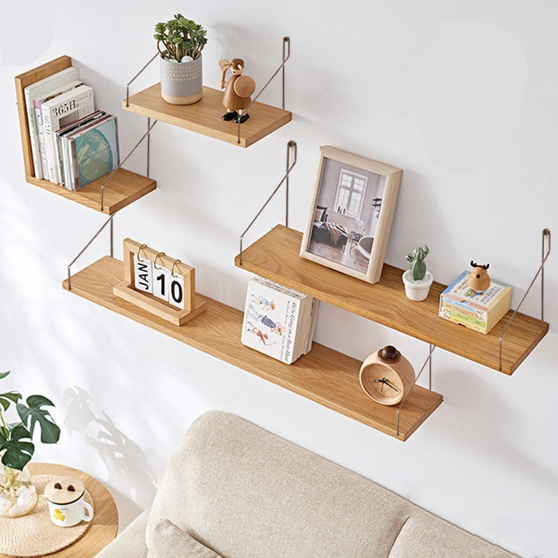 3PCS Wooden Wall Hanging Shelves Living Room Decor Display Stand Flower Pot Bookcase Holder Rack Bathroom Kitchen Storage Shelf - Provence Home Living Store