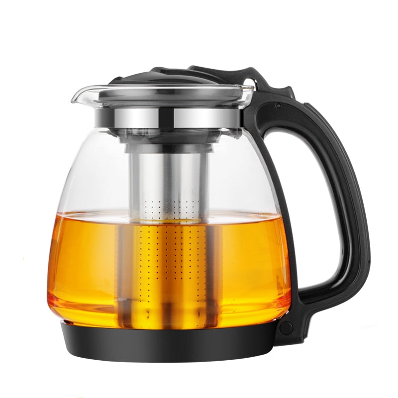 Premium Teapot with Infuser Fashion Tea Kettle  Loose Leaf Tea Maker 1.35L &amp; 2.0L Glass Leaf Tea Kettle NOT Stovetop Safe - Provence Home Living Store