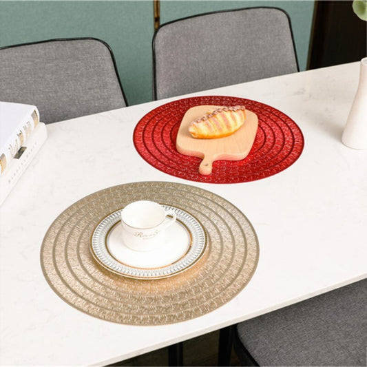 INS Nordic PVC Placemat Round Dining Table Mats Hotal Restaurant Steak Pad Kitchen Decor No Slip Insulation Pads Tea Cup Coaster - Provence Home Living Store