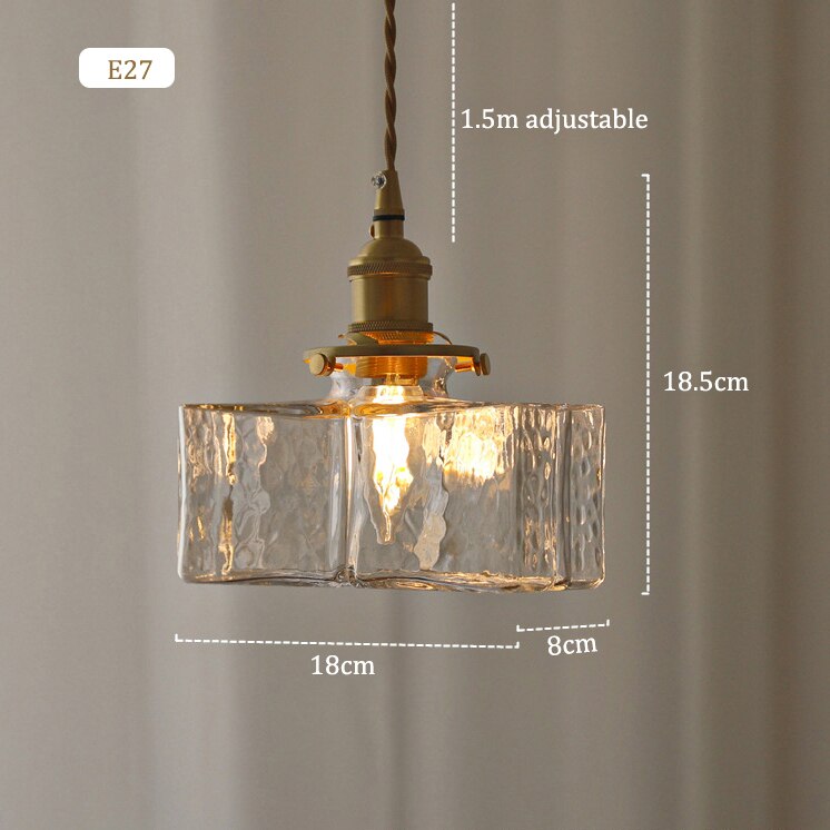 Retro Pendant Lights Glass Lamp Shades Pendant Lamps For Ceiling Dining Room Bedroom Bedside Dining Table Pendant Lighting - Provence Home Living Store