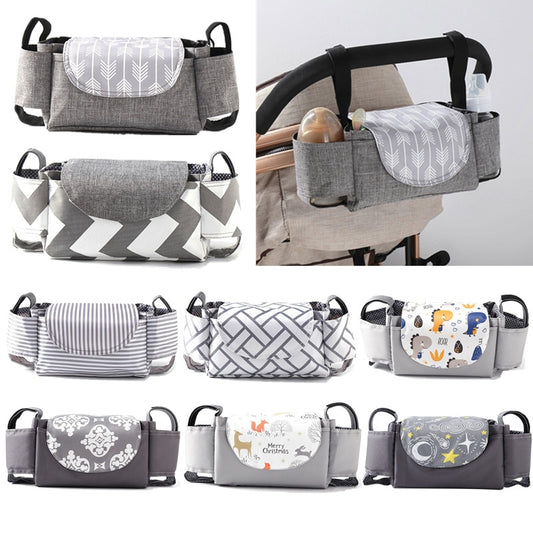 Universal Baby Stroller Storage Bag Toddler Buggy Pram Bottle Holder Organizer Multi-functional Pushchair Diaper Bag Mummy Bag - Provence Home Living Store