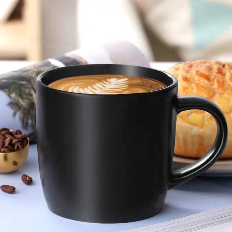 Ceramic Cappuccino Mug Latte Coffee Cup,Creative Home Office Water Cup Couple Gift Breakfast Milk Cups Kitchen Tableware - Provence Home Living Store