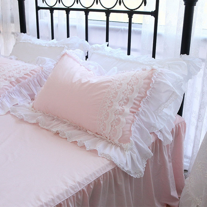 NEW Romantic Princess pillow case Ruffle Lace pillowcase home Wedding decorations Bedding Pillowcases pillow cover body pillow - Provence Home Living Store