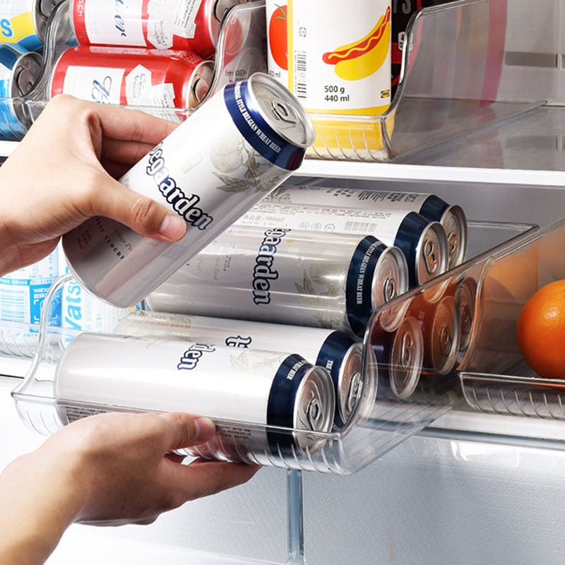 Kitchen Beer Storage Box Beverage Bottle Transparent Finishing Box Kitchen Drawer Refrigerator Storage Box Organization - Provence Home Living Store