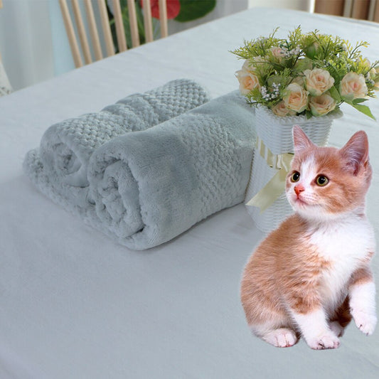 Pet Blanket Fluffy Soft Towel Fleece Sleeping Cover Cushion for Dog Cats Mat Bed Couch Sofa Travel Blanket for Puppy Kitten - Provence Home Living Store