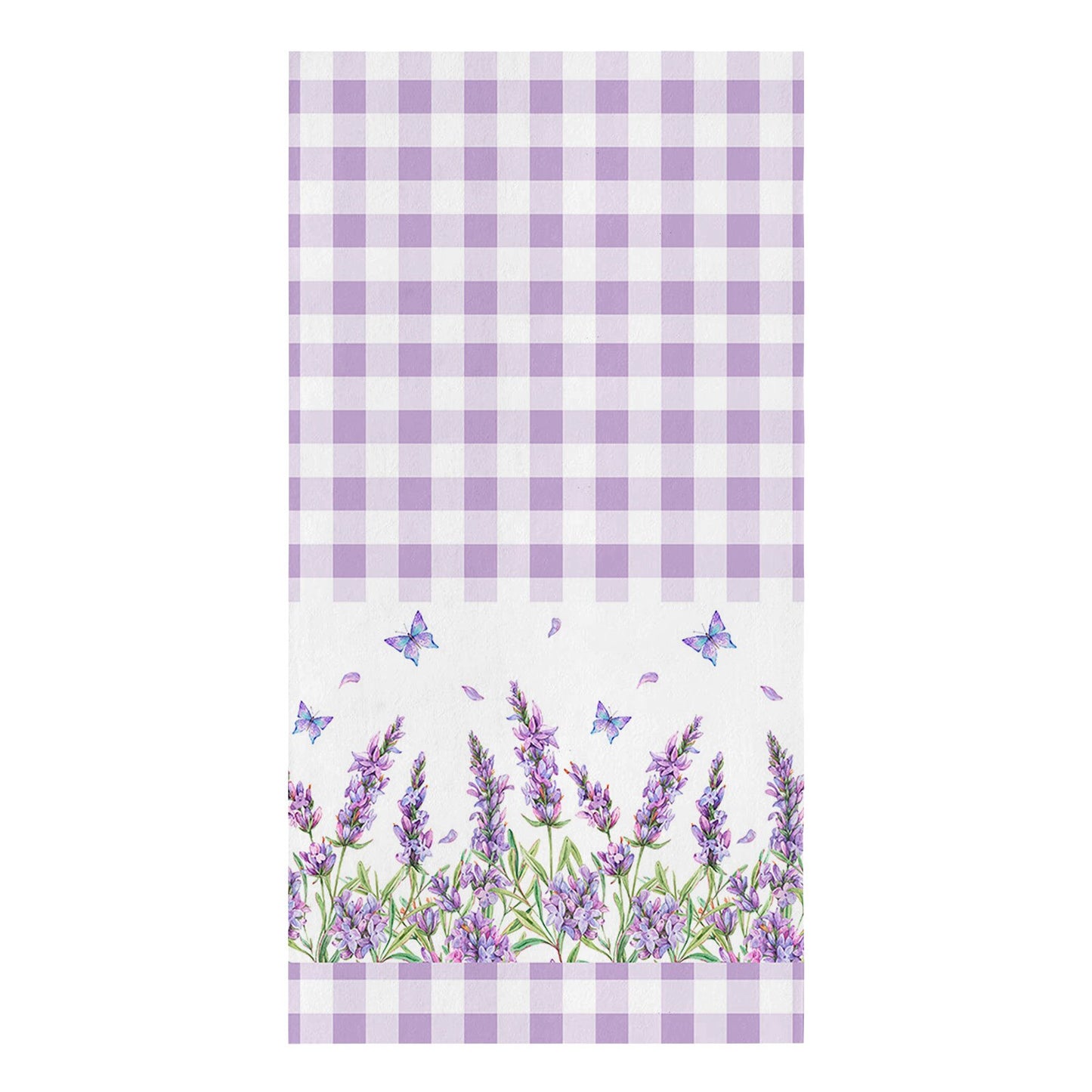 Purple Flower Lavender Dragonfly White Kitchen Cleaning Towel Microfiber Absorbent Dishcloths for Kitchen Rags Cleaning Tool - Provence Home Living Store