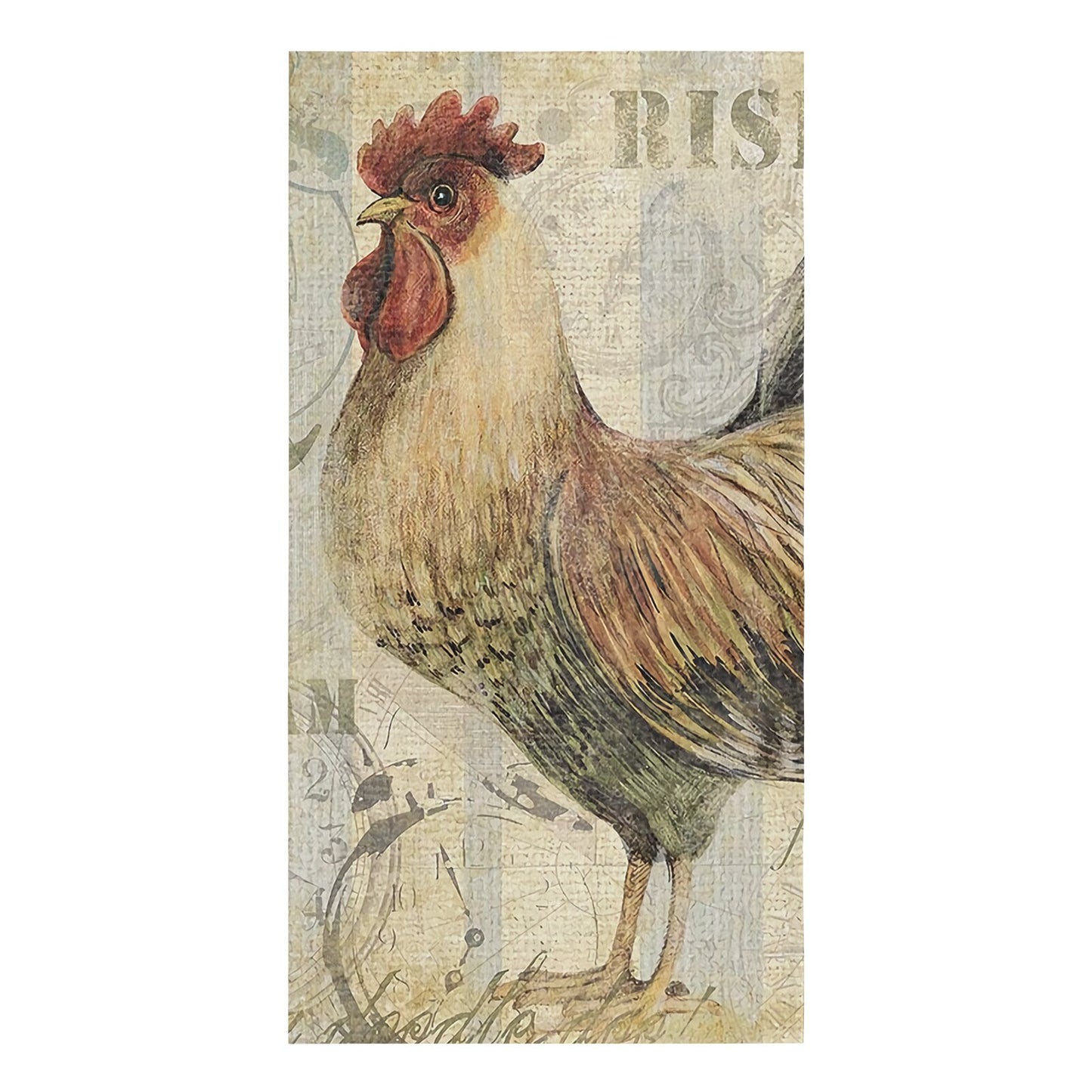 Farm Animal Chicken Retro Microfiber Towel Absorbent Kitchen Cleaning Cloth Dish Towel Household Cleaning Towel - Provence Home Living Store