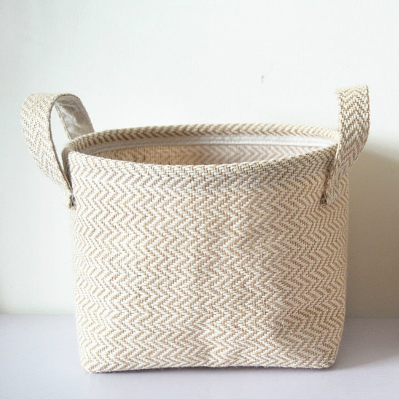 Jute woven cloth flower pot storage basket children&#39;s toys sundries storage bag laundry basket WF1107 - Provence Home Living Store