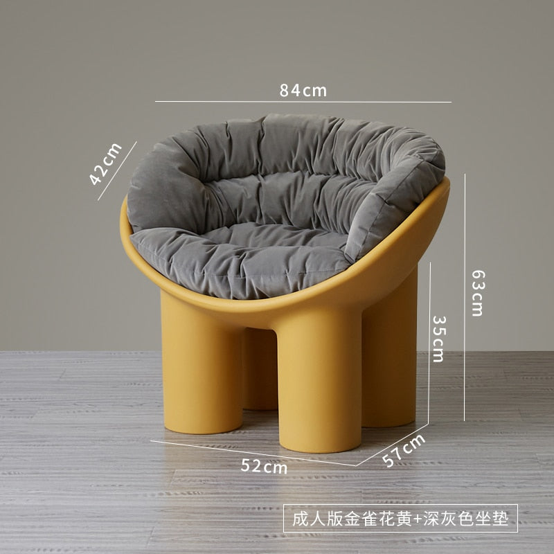 Nordic Designer Elephant Leg Chair Ins Internet-Popular Homestay Single-Seat Sofa Chair Creative Comfort Outdoor Recliner - Provence Home Living Store