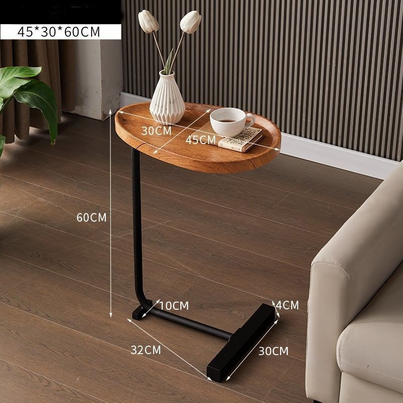 Nordic Side Table Modern Living Room Home Sofa Side Table Hotel Homestay Bedside Side Table Iron Assemble Furniture For Office - Provence Home Living Store