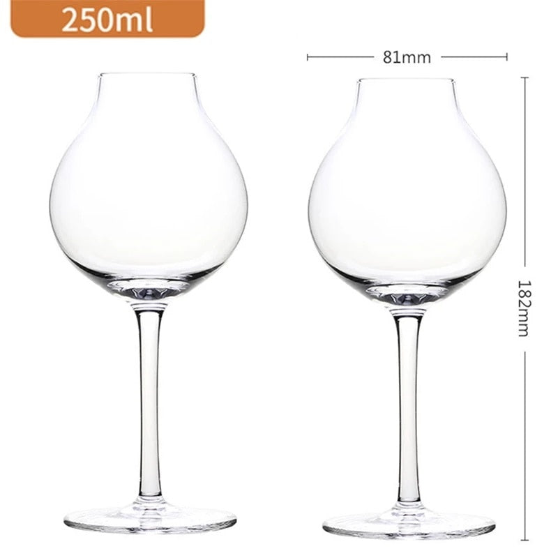 2PCS Professional Blender&#39;s Whiskey Copita Nosing GlassTulip Bud Whisky Crystal XO Chivas Regal Goblet Cup Wine Tasting Glasses - Provence Home Living Store