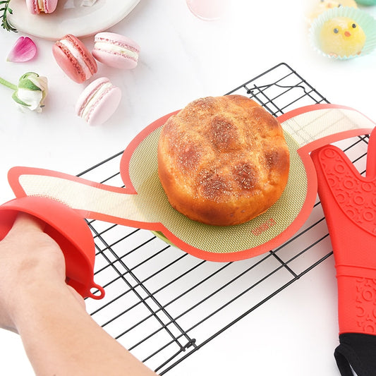 Reusable Silicone Baking Mat for Dutch Oven Bread Baking Non-Stick Long Handle Silicon Mesh Kneading Pad Special Steamer Liner - Provence Home Living Store