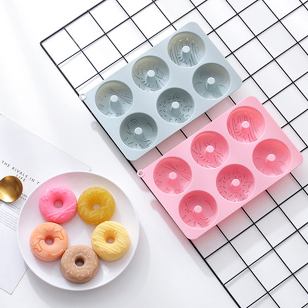 Silicone Donut Mold Non-Stick Doughnut Pastry Molds Baking Pan Chocolate Cake Dessert DIY Biscuit Bagels Muffins Donuts Maker - Provence Home Living Store