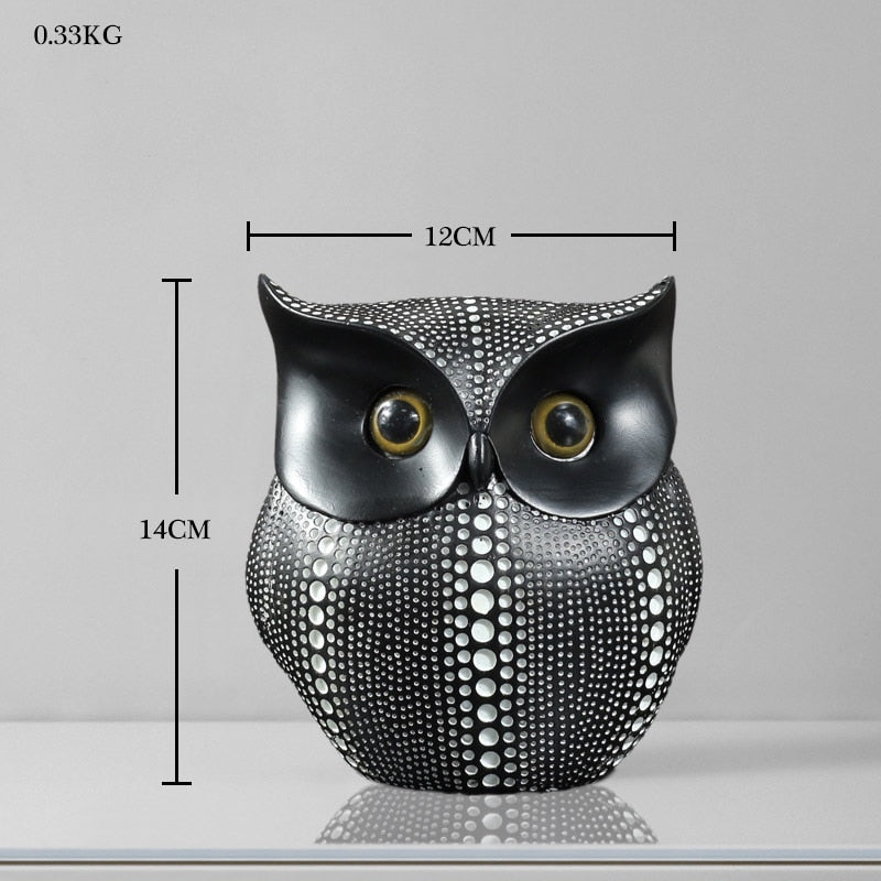 Nordic Home Decoration Accessories Modern Miniature Figurines Desk Decoration Owl Figurine Living Room Decoration Accessories - Provence Home Living Store