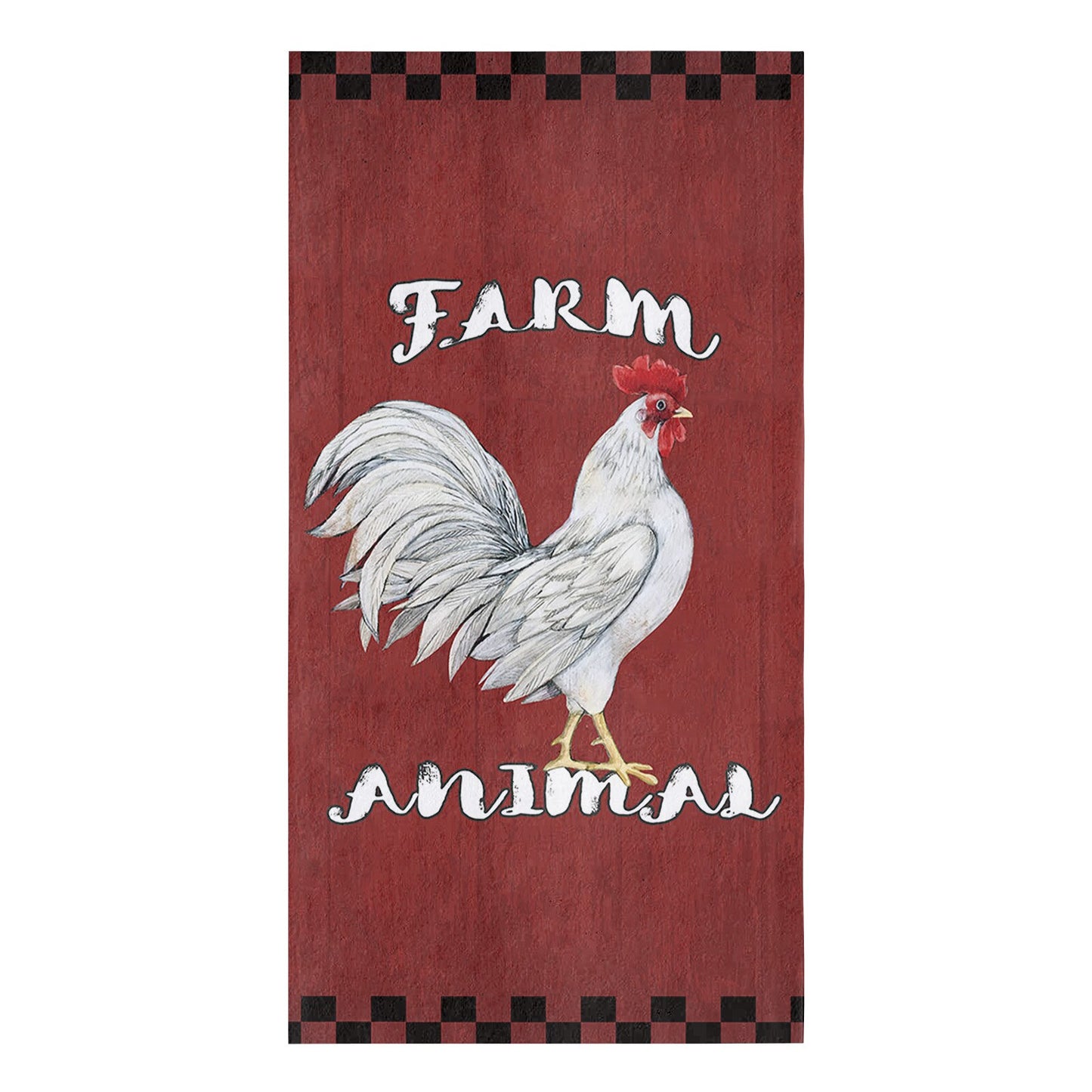 Farm Animal Chicken Retro Microfiber Towel Absorbent Kitchen Cleaning Cloth Dish Towel Household Cleaning Towel - Provence Home Living Store