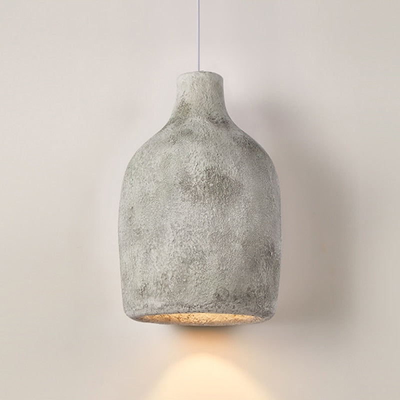 Nostalgic Pendant Lamp Dining Room Wabi-sabi Chandelier Foyer Bedside Hanging Light Restaurant Nordic Cement Design Droplight - Provence Home Living Store