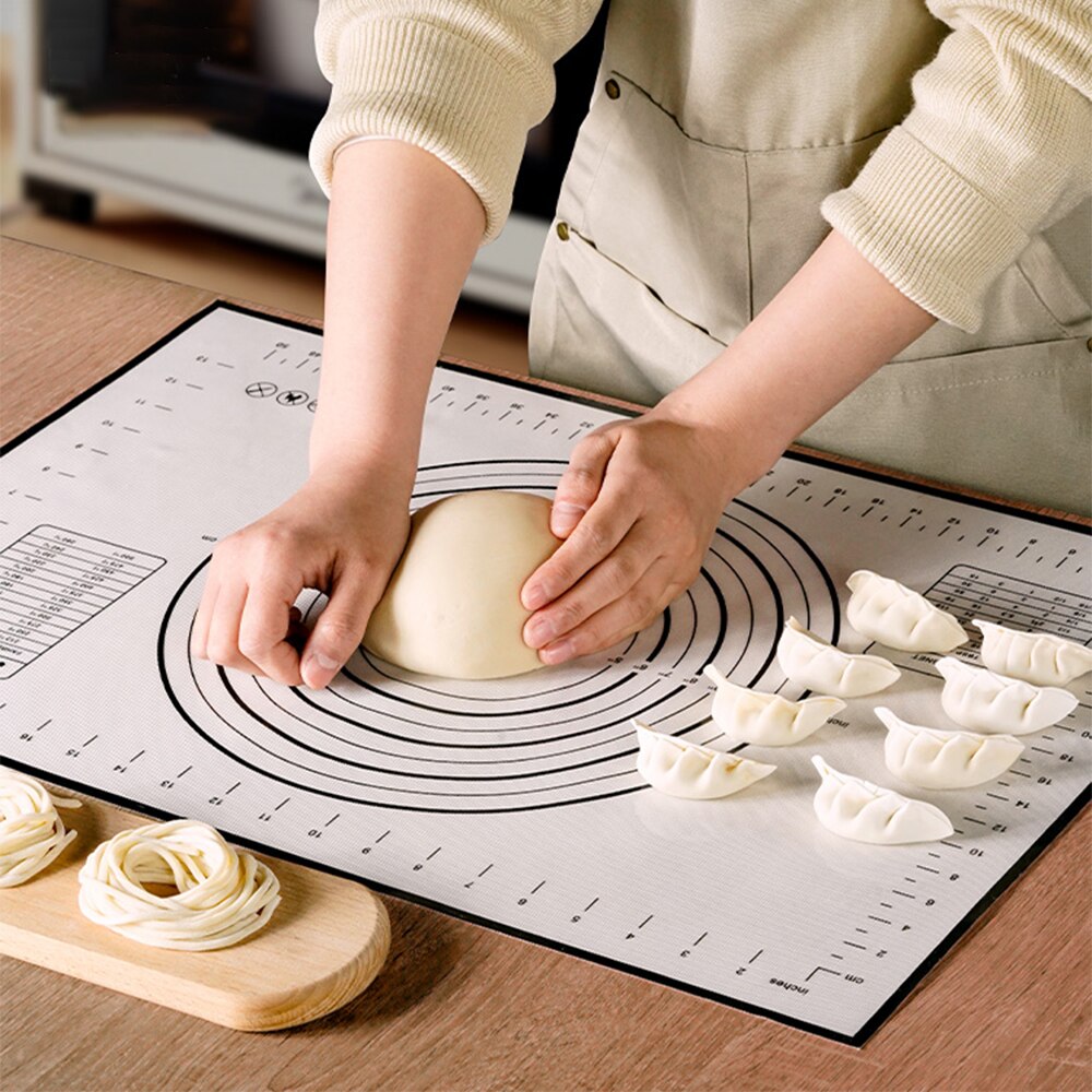 Silicone Kneading Pad Non-Stick Surface Rolling Dough Mat With Scale Kitchen Cooking Pastry Sheet Oven Liner Bakeware 30X40CM - Provence Home Living Store