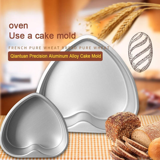 4/6/8/10 Inch Heart Shaped Cake Pan Removable Bottom Aluminum Alloy Chocolate Cake Pan Silver Tin Baking Mold Kitchen Bakeware - Provence Home Living Store