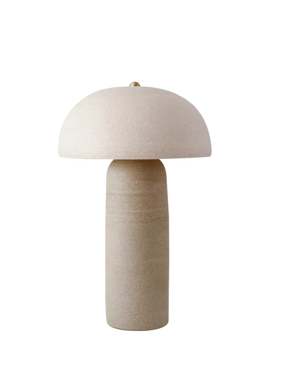 Mushroom Lamp Wine Jar Shaped Ceramics Oriental Design Dimmable LED Antique Table Lamp Light Fixture Home Decor Home Appliance - Provence Home Living Store