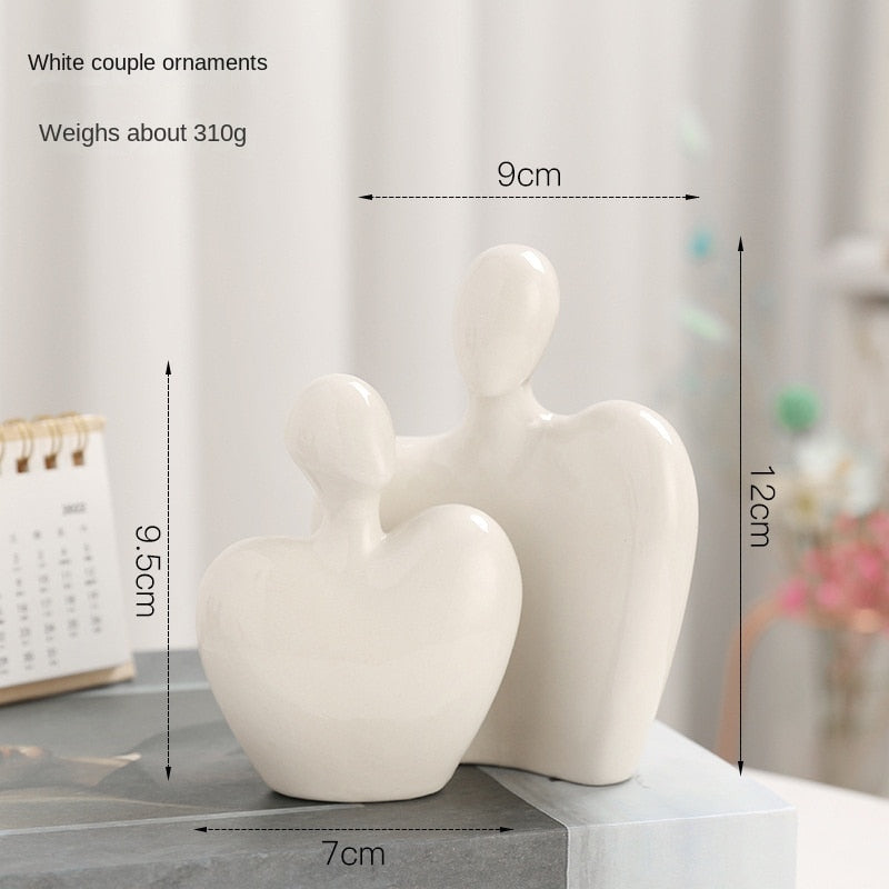 Nordic minimalist abstract figures ceramic ornaments bedroom living room desktop furnishings home decoration office figurines - Provence Home Living Store