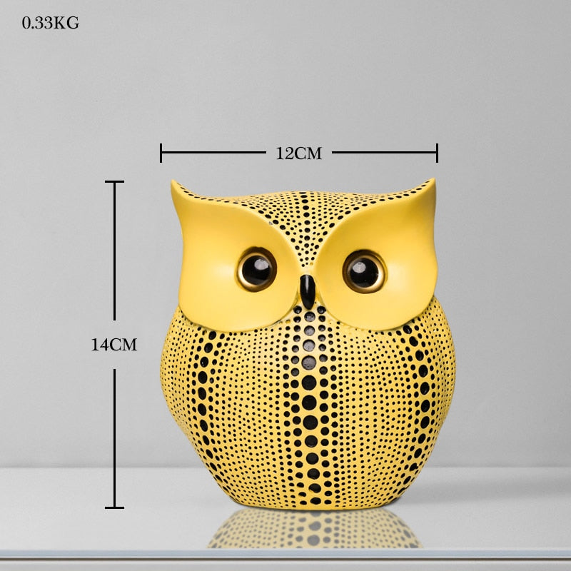 Nordic Home Decoration Accessories Modern Miniature Figurines Desk Decoration Owl Figurine Living Room Decoration Accessories - Provence Home Living Store