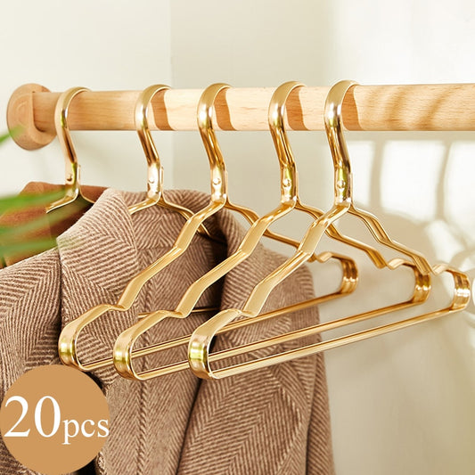 20pcs Hangers for Clothes Anti-slip Seamless Drying Rack Aluminium Alloy Hangers Wardrobe Space Saver Clothing Organizer Rack - Provence Home Living Store