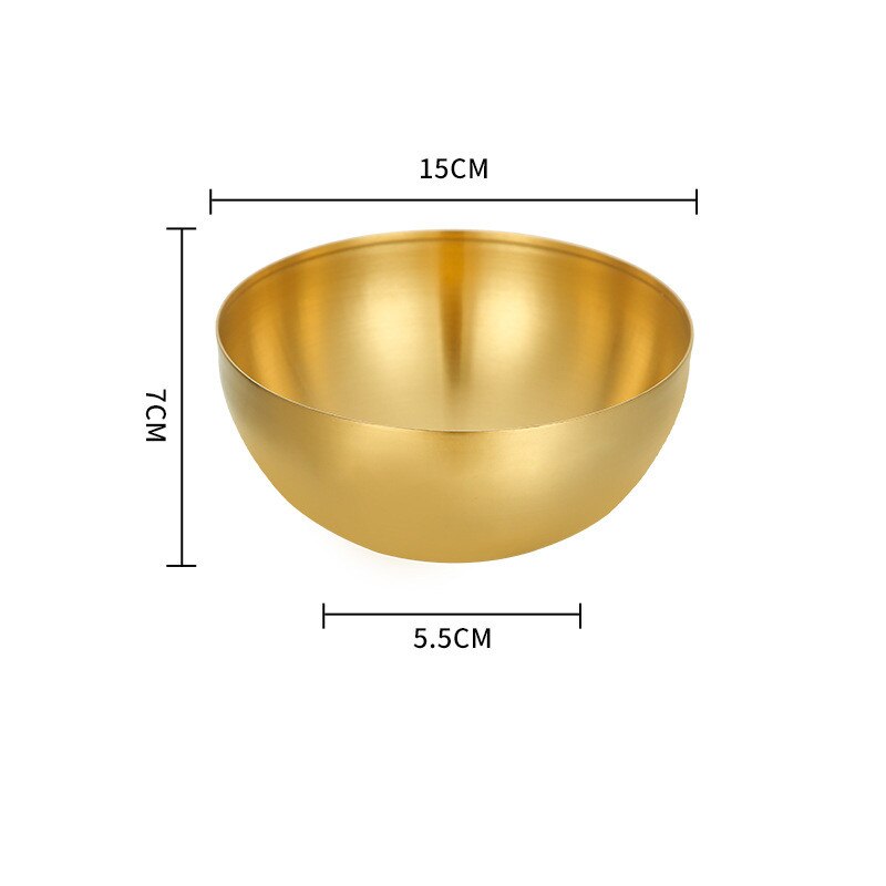 15/20CM 304 Style Stainless Steel Fruit Bowl Multi-Function Snack Container Salad Mixing Bowl Kitchen Gadget - Provence Home Living Store