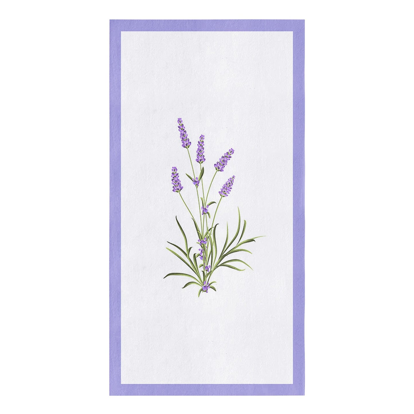 Purple Flower Lavender Dragonfly White Kitchen Cleaning Towel Microfiber Absorbent Dishcloths for Kitchen Rags Cleaning Tool - Provence Home Living Store