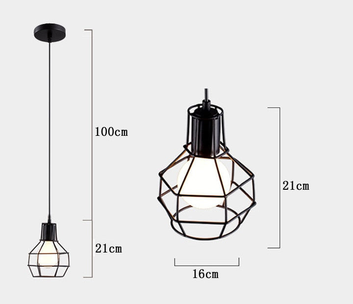 American Rustic Industrial Pendant Lights Kitchen Island Lamp Cafe Hanging Light Modern Lighting Fixtures Nordic Minimalist Lamp - Provence Home Living Store