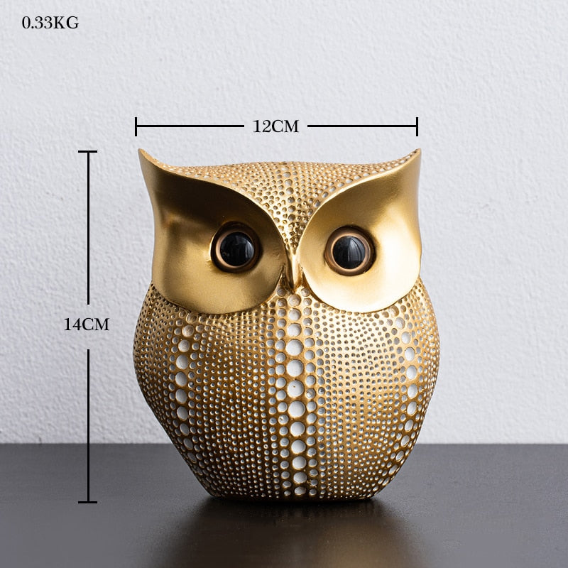 Nordic Home Decoration Accessories Modern Miniature Figurines Desk Decoration Owl Figurine Living Room Decoration Accessories - Provence Home Living Store