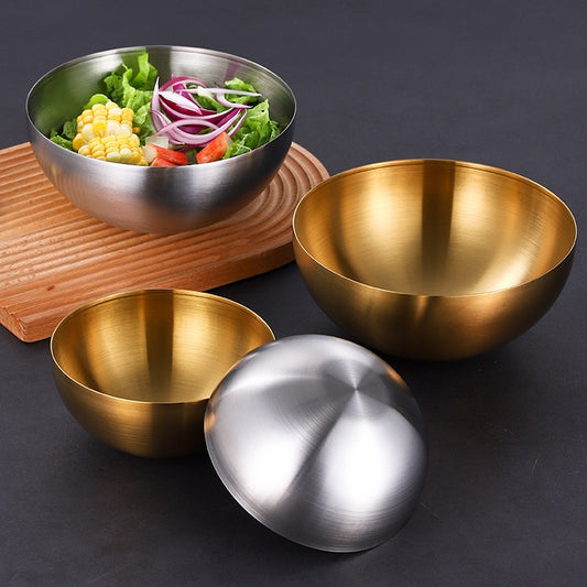 15/20CM 304 Style Stainless Steel Fruit Bowl Multi-Function Snack Container Salad Mixing Bowl Kitchen Gadget - Provence Home Living Store