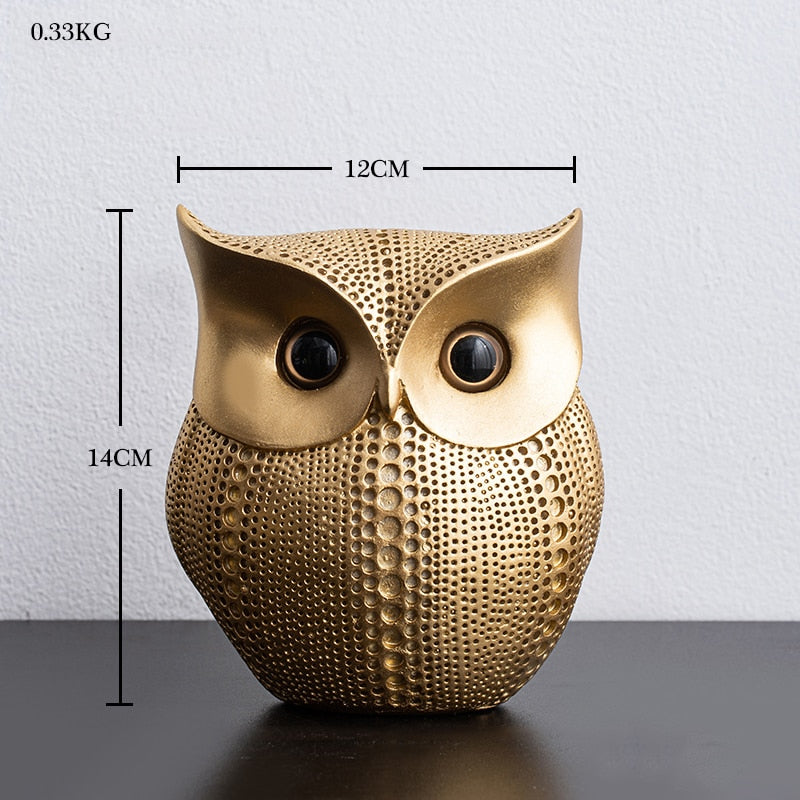 Nordic Home Decoration Accessories Modern Miniature Figurines Desk Decoration Owl Figurine Living Room Decoration Accessories - Provence Home Living Store