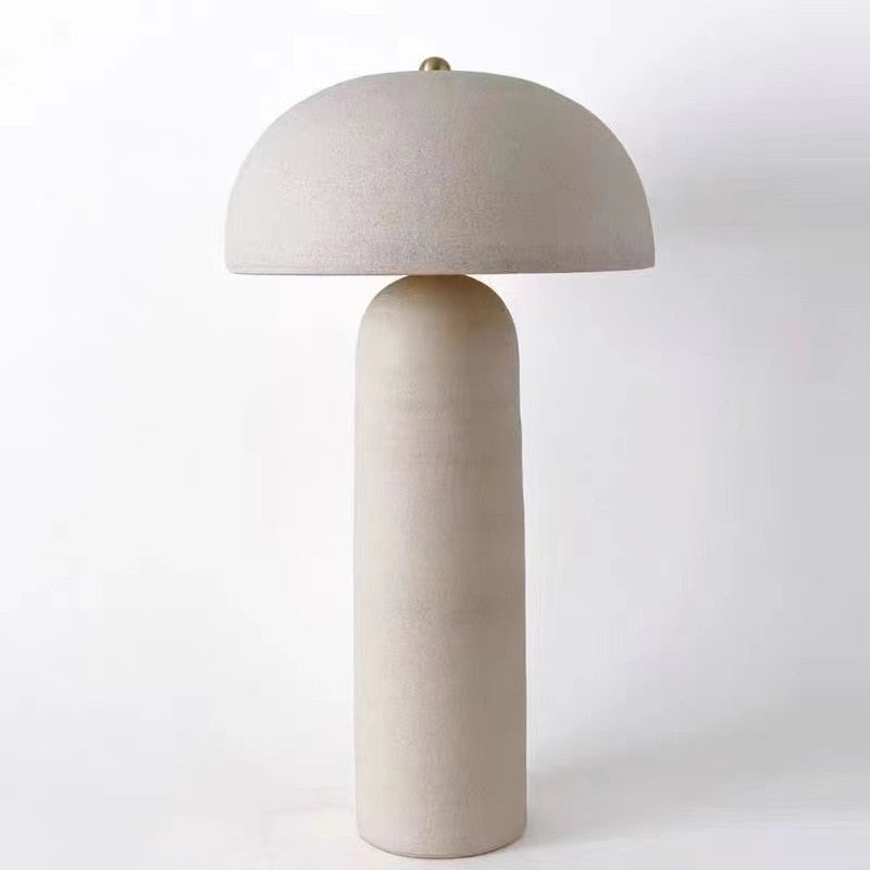 Mushroom Lamp Wine Jar Shaped Ceramics Oriental Design Dimmable LED Antique Table Lamp Light Fixture Home Decor Home Appliance - Provence Home Living Store