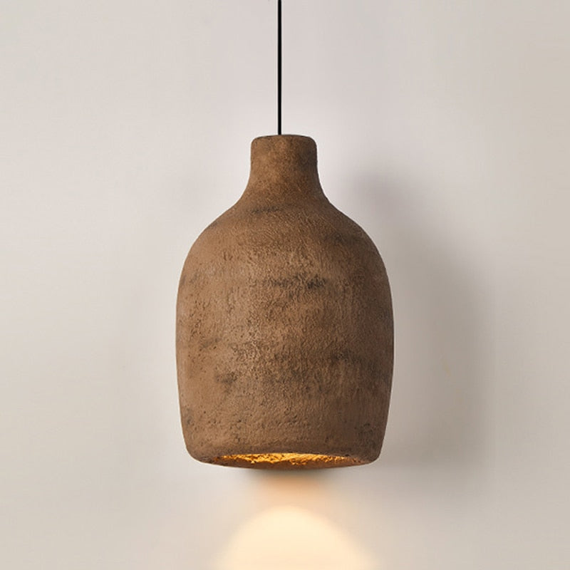 Nostalgic Pendant Lamp Dining Room Wabi-sabi Chandelier Foyer Bedside Hanging Light Restaurant Nordic Cement Design Droplight - Provence Home Living Store