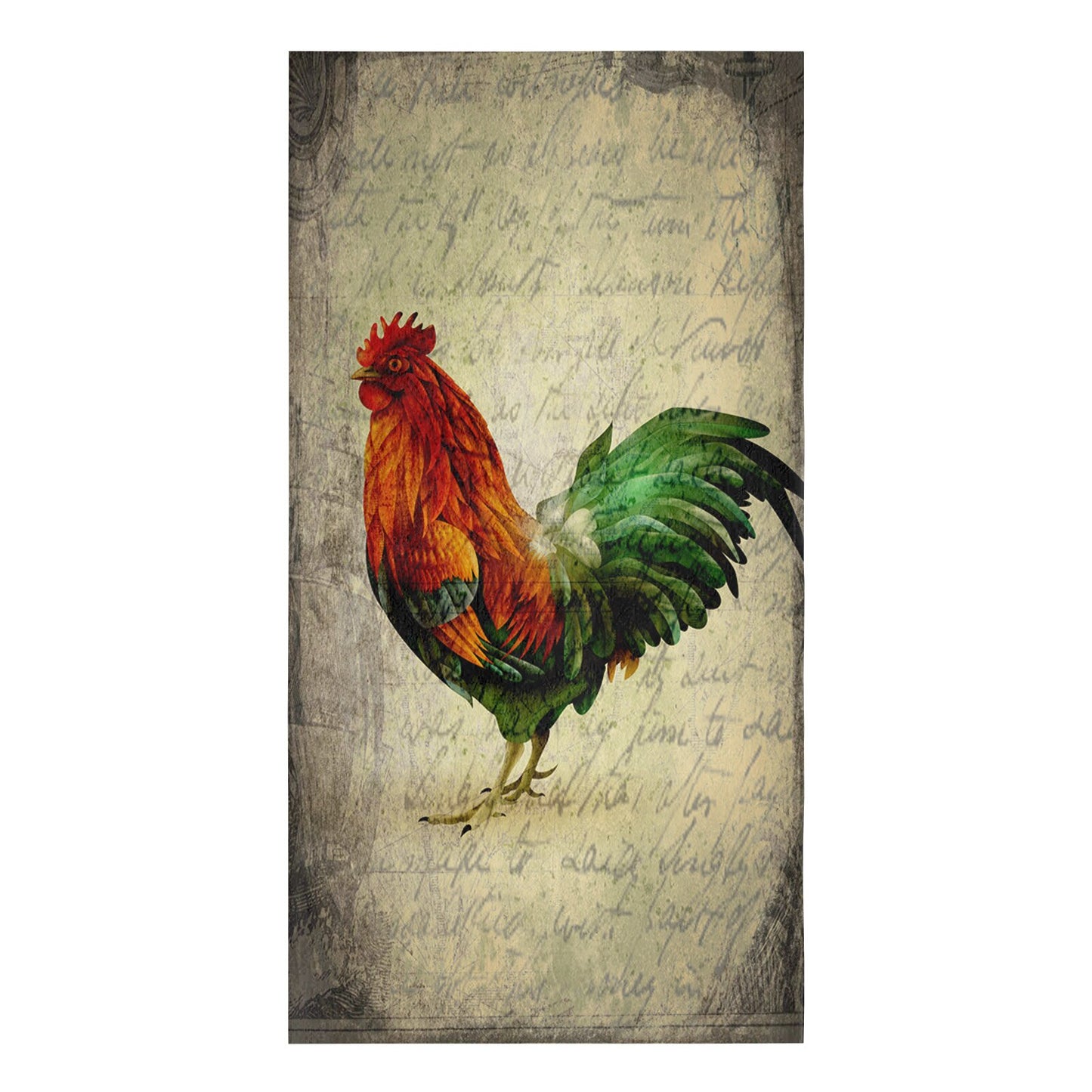 Farm Animal Chicken Retro Microfiber Towel Absorbent Kitchen Cleaning Cloth Dish Towel Household Cleaning Towel - Provence Home Living Store