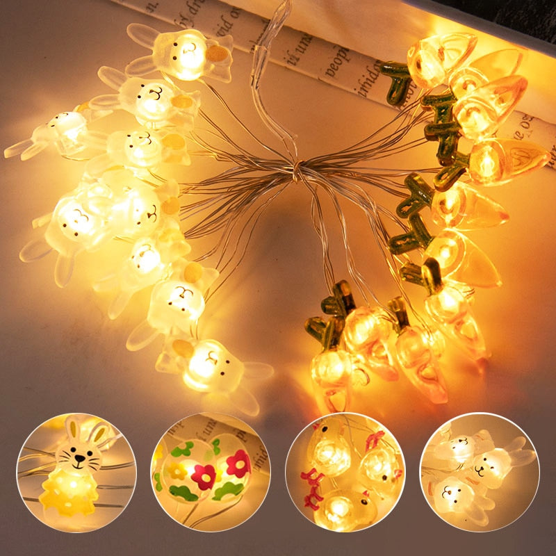 60cm Easter Lighted Tree Decor Led Birch Tree Light Easter Eggs Hanging Ornaments Tree Easter Party Kids Gifts Easter Decoration - Provence Home Living Store