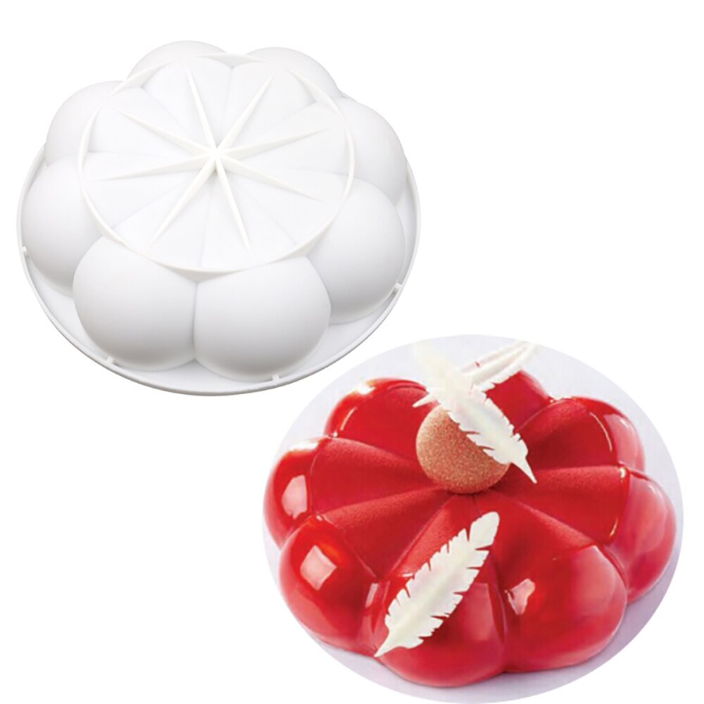 8-Petal Flower Silicone Cake Mold Chocolate Mousse Jelly Pudding Pastry Ice Cream Dessert Bread Mould Bakeware Decoration Tools - Provence Home Living Store