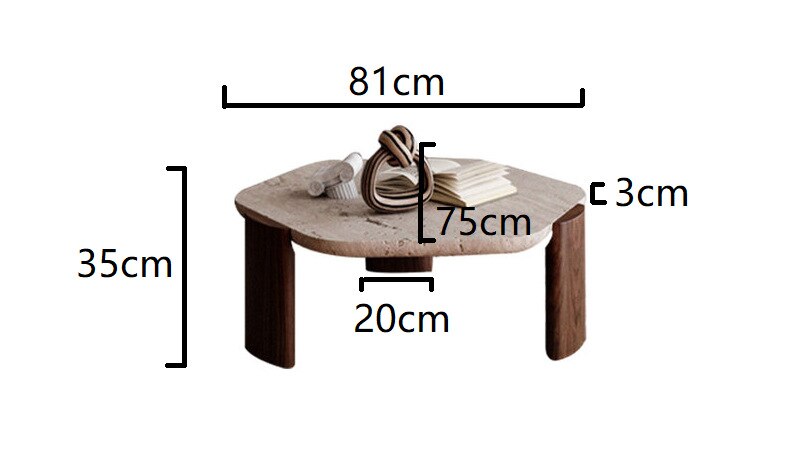 Coffee Table Home Living Room Small Apartment Simple Modern Marble Tea Table Low Table - Provence Home Living Store