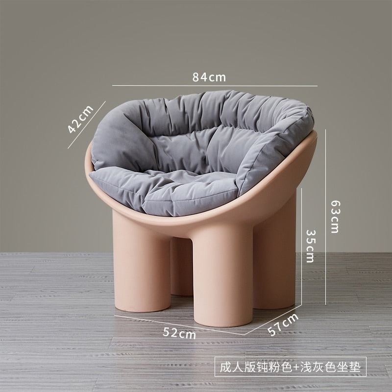 Nordic Designer Elephant Leg Chair Ins Internet-Popular Homestay Single-Seat Sofa Chair Creative Comfort Outdoor Recliner - Provence Home Living Store