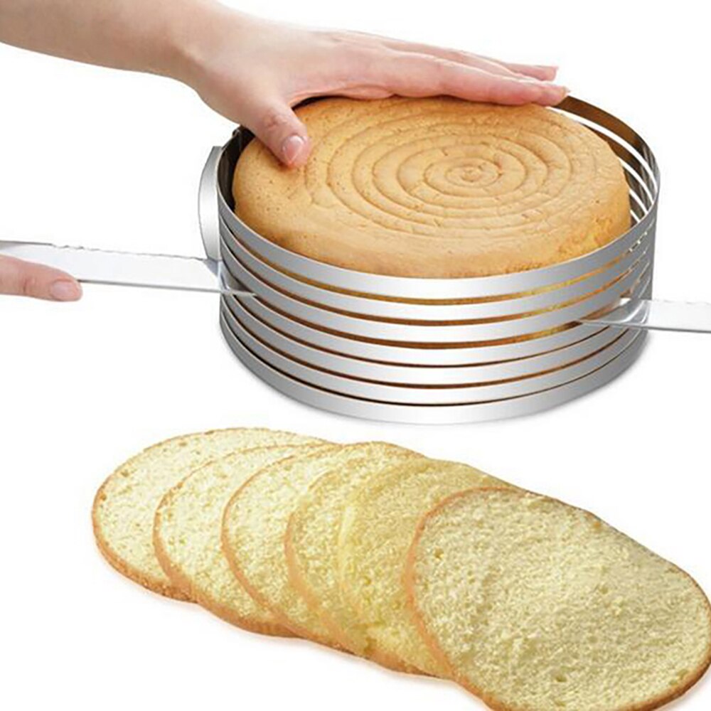 16-20CM Adjustable Cake Cutter Slicer Mold Round Shape Bread Cake Slicer Cutting Fixator Layer Kitchen Baking Cooking Accessorie - Provence Home Living Store