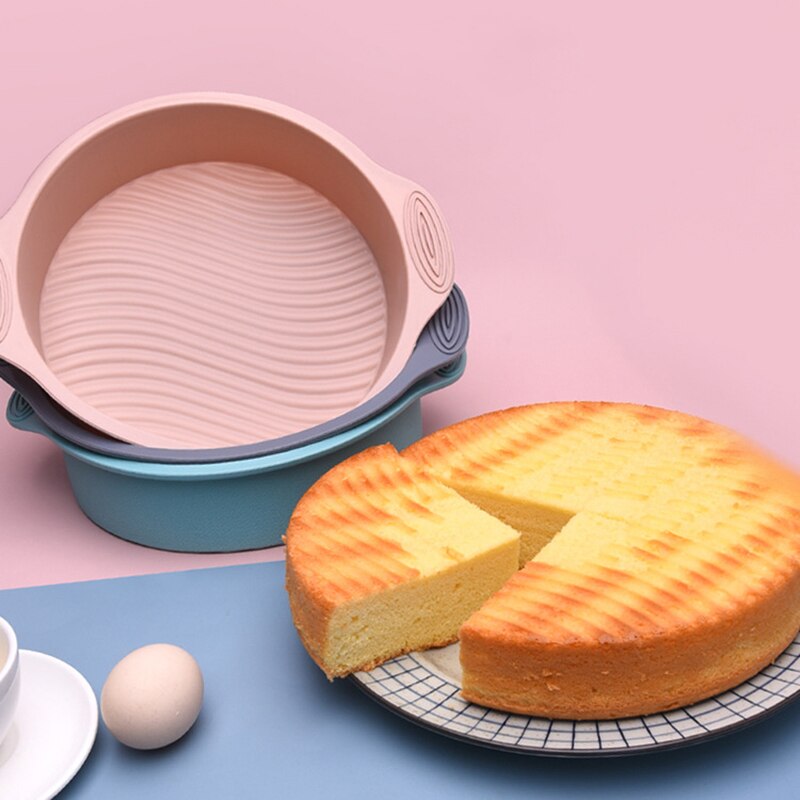 Silicone Cake Mold Round Shape Baking Tray Non-stick Bread Pan DIY Toast Chocolate Mold Jelly Pudding Mould Baking Tools - Provence Home Living Store