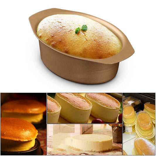 Carbon Steel Oval Nonstick Cake Mold Long Side Cheesecake Bread Loaf Pan Baking Mould Bakeware Tool Kitchen Accessories - Provence Home Living Store