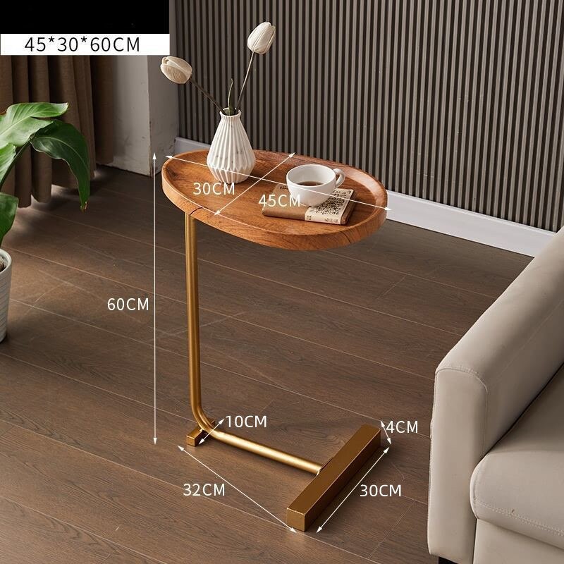 Nordic Side Table Modern Living Room Home Sofa Side Table Hotel Homestay Bedside Side Table Iron Assemble Furniture For Office - Provence Home Living Store