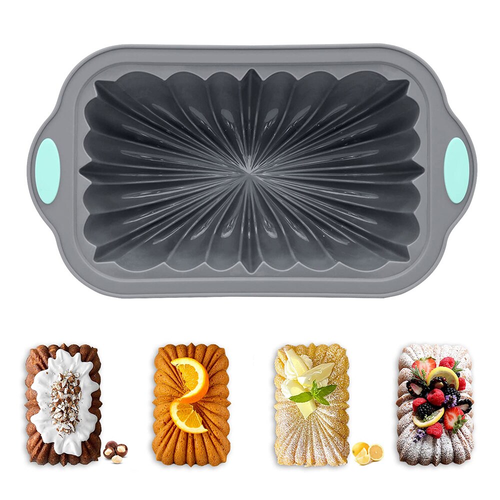 Silicone Bread Loaf Pan Food Grade Non-Stick Silicone Baking Mold Bread Toast Silicone Mold Loaf Pan With Spiral Fluted Baking - Provence Home Living Store