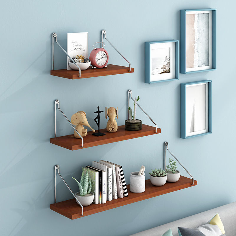 3PCS Wooden Wall Hanging Shelves Living Room Decor Display Stand Flower Pot Bookcase Holder Rack Bathroom Kitchen Storage Shelf - Provence Home Living Store