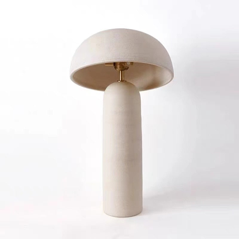 Mushroom Lamp Wine Jar Shaped Ceramics Oriental Design Dimmable LED Antique Table Lamp Light Fixture Home Decor Home Appliance - Provence Home Living Store